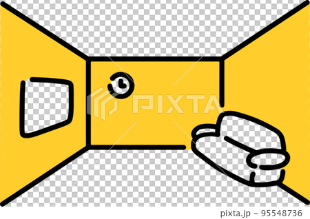 Simple living room illustration 95548736