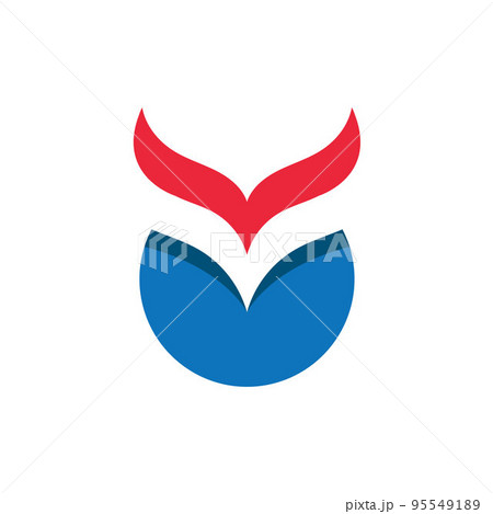 M Letter  vector  icon  Template  Illustration 95549189