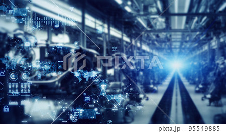 工場の生産ラインとテクノロジー 工場の生産ラインとテクノロジー 95549885