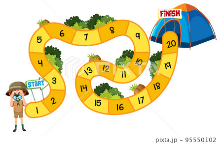 Maze game template for kids 95550102