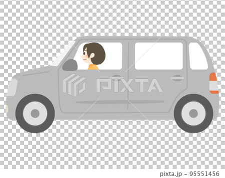 車を運転する介護士 車を運転する介護士 95551456