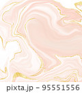 Pink Marble and golden line illustration Background 95551556