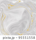 Gray Marble and golden lines Background 95551558