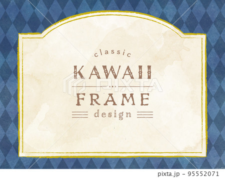 クラシックでかわいいフレームデザイン 95552071