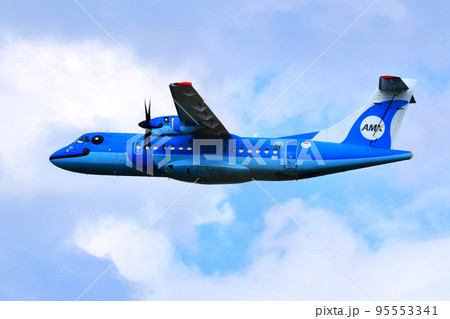 大阪国際空港 天草エアライン 離陸態勢 猪名川土手 大阪国際空港 天草エアライン 離陸態勢 猪名川土手 95553341