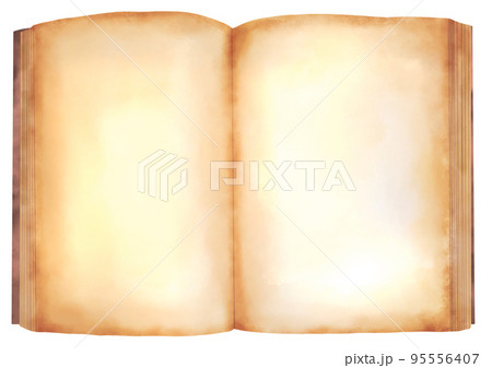 アンティークな見開きの本 イラスト素材のイラスト素材 [95556407] - PIXTA