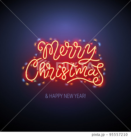 Merry Christmas Neon Sign 95557210
