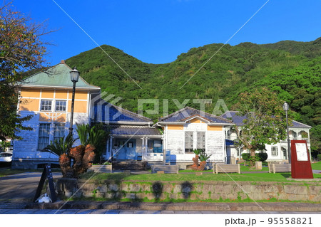 【熊本県】快晴の浦島屋と龍驤館（三角西港） 95558821