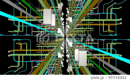 マンションの配管デザイン 95558882