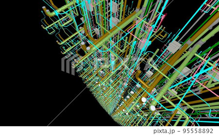 マンションの配管デザイン 95558892