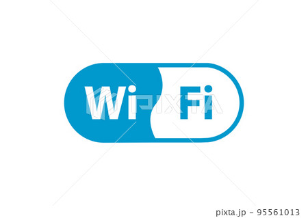 Wi Fi symbol signal connection. Vector wireless internet technology sign. Wifi network communication icon. Wi Fi symbol signal connection. Vector wireless internet technology sign. Wifi network communication icon. 95561013
