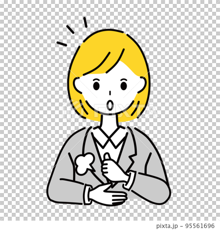 convinced business woman 95561696