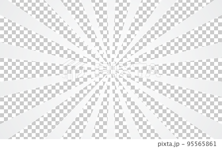 シンプルな集中線 95565861