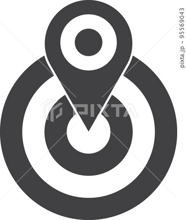 location pin illustration in minimal style location pin illustration in minimal style 95569043