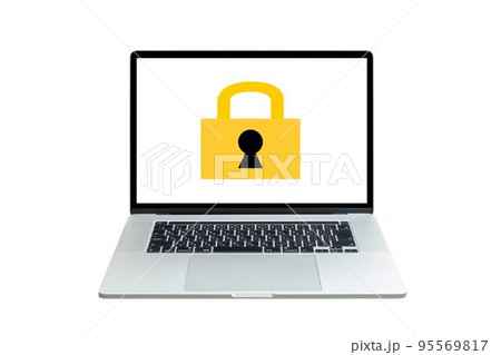 ロックされたノートパソコンのイメージ 95569817
