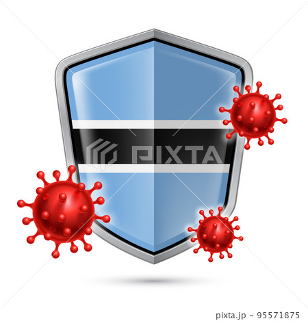 Shield Icon of Botswana 95571875