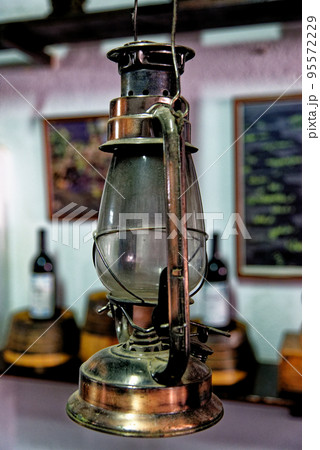 Old Lantern - Vintage Oil Gas Lamp Old Lantern - Vintage Oil Gas Lamp 95572229