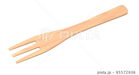 Wooden spoon or kitchen utensils on white background. 95572936