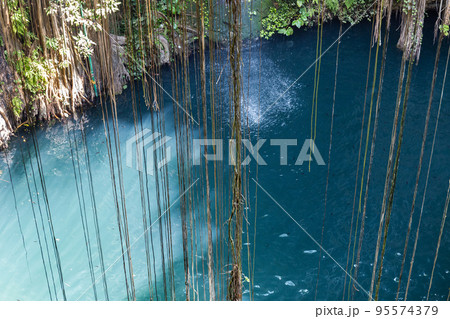 Ik Kil cenote is Archeological Park near Chichen Itza, Yucatan, Mexico Ik Kil cenote is Archeological Park near Chichen Itza, Yucatan, Mexico 95574379