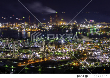 水島臨海工業地帯 夜景 岡山県倉敷市 水島臨海工業地帯 夜景 岡山県倉敷市 95577727