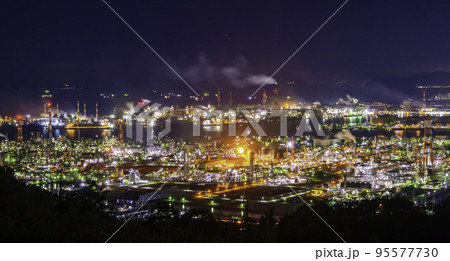 水島臨海工業地帯 夜景 岡山県倉敷市 水島臨海工業地帯 夜景 岡山県倉敷市 95577730