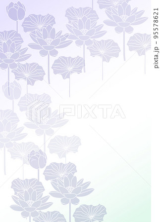 喪中 和柄 蓮 背景  喪中 和柄 蓮 背景  95578621