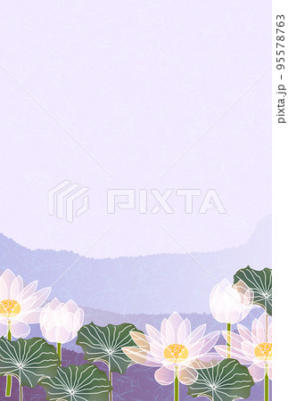 喪中 和柄 蓮 背景 喪中 和柄 蓮 背景 95578763