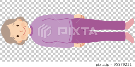 老人仰臥護理仰臥位 95579231