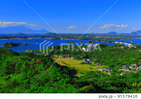 【熊本県】晴天の天草松島(天草パールライン) 【熊本県】晴天の天草松島(天草パールライン) 95579410