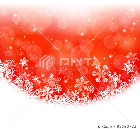 雪の結晶の背景 雪の結晶の背景 95580722