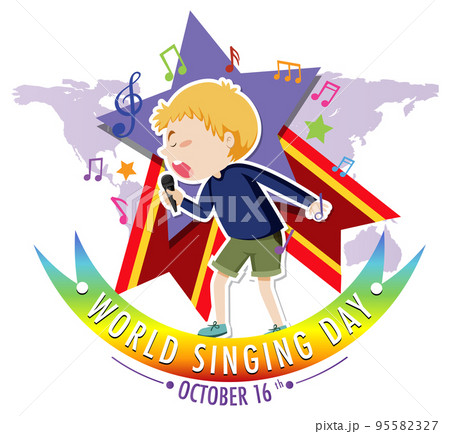 World Singing Day Poster Design 95582327