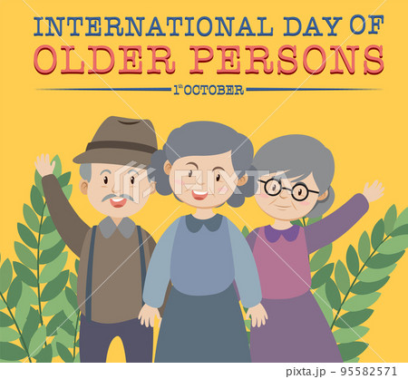 International day of older persons poster design 95582571