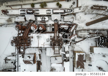 Demidov's old plant in Nizhny Tagil, Russia. Aerial view 95583134