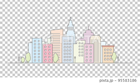 城市景觀的顏色 95583186