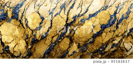 Marble texture, abstract wallpaper background. luxury marble texture  ,gold and blue 95583637
