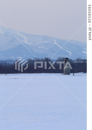 北海道 十勝地方 サイロのある風景 北海道 十勝地方 サイロのある風景 95585093