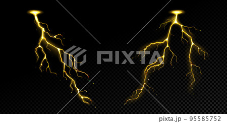Lightning effect, thunderstorm, gold storm strikes Lightning effect, thunderstorm, gold storm strikes 95585752