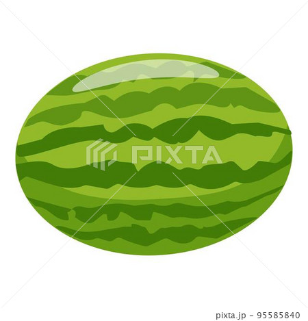 Whole watermelon icon cartoon vector. Slice fruit. Food juice 95585840