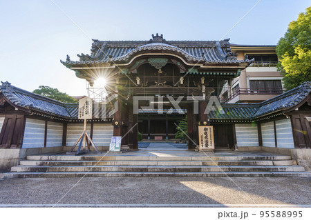 顕証寺　山門　築地塀（大阪府八尾市久宝寺） 95588995