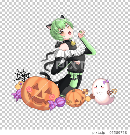 cosplay成黑貓的綠色擔當的捷徑少女 95589738