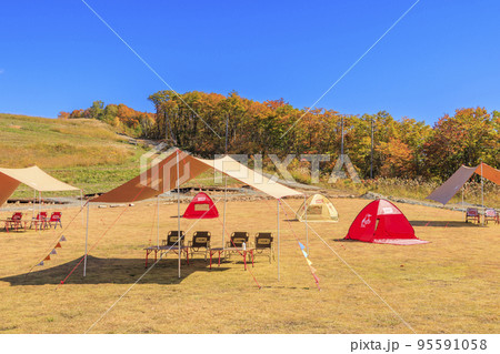 秋の岩岳マウンテンリゾート白馬ヒトトキノモリからの三段紅葉 秋の岩岳マウンテンリゾート白馬ヒトトキノモリからの三段紅葉 95591058