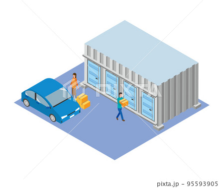 トランクルームを利用する人達 95593905