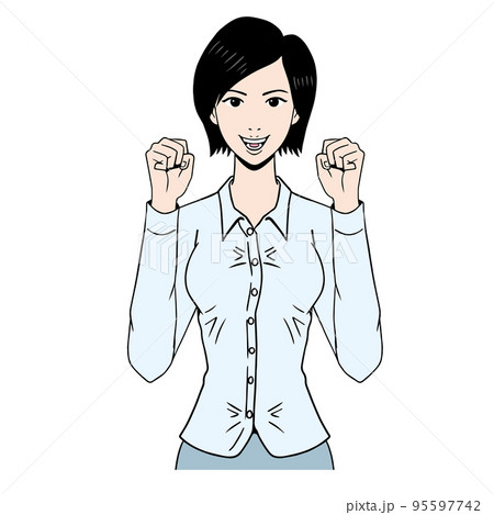 元気ずける日本人女性 元気ずける日本人女性 95597742