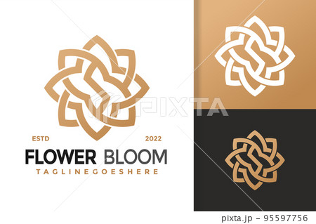 Luxury Flower Bloom Letter S Logo Design, brand identity logos vector, modern logo, Logo Designs Vector Illustration Template 95597756