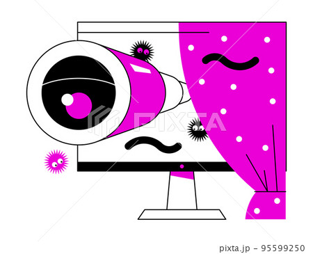 Online malicious viruses - colorful flat design style illustration Online malicious viruses - colorful flat design style illustration 95599250