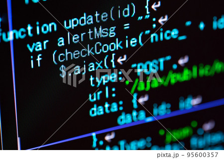 プログラミング・システム開発・IT開発・プログラムソースコードの写真素材 [95600357] - PIXTA