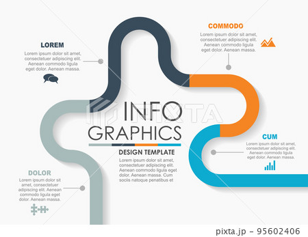 Infographic design template with place for your data. Vector illustration. Infographic design template with place for your data. Vector illustration. 95602406