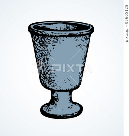 Ancient cup. Vector drawing Ancient cup. Vector drawing 95605128
