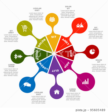 Infographic design template with place for your data. Vector illustration. 95605489