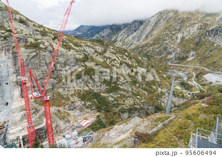Grimsel pass dam 建設現場 Grimsel pass dam 建設現場 95606494